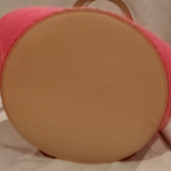 Juicy couture pink orange straw bucket bag NWT - Picture 5 of 11